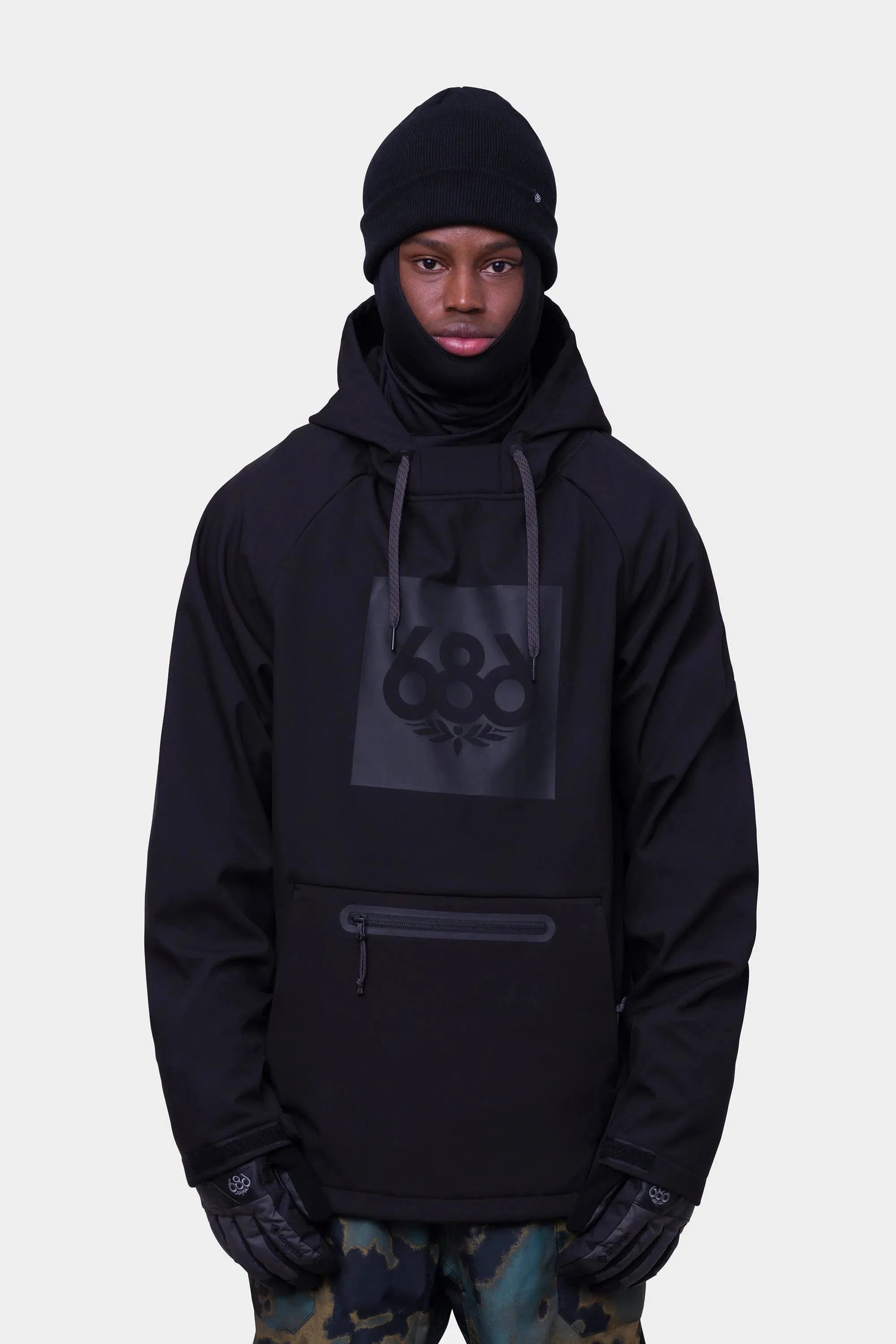 686 Waterproof Hoodie Mens Black