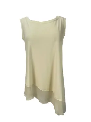 9/15 Women's Light Yellow Lightweight Sleeveless Top #64T M NWT