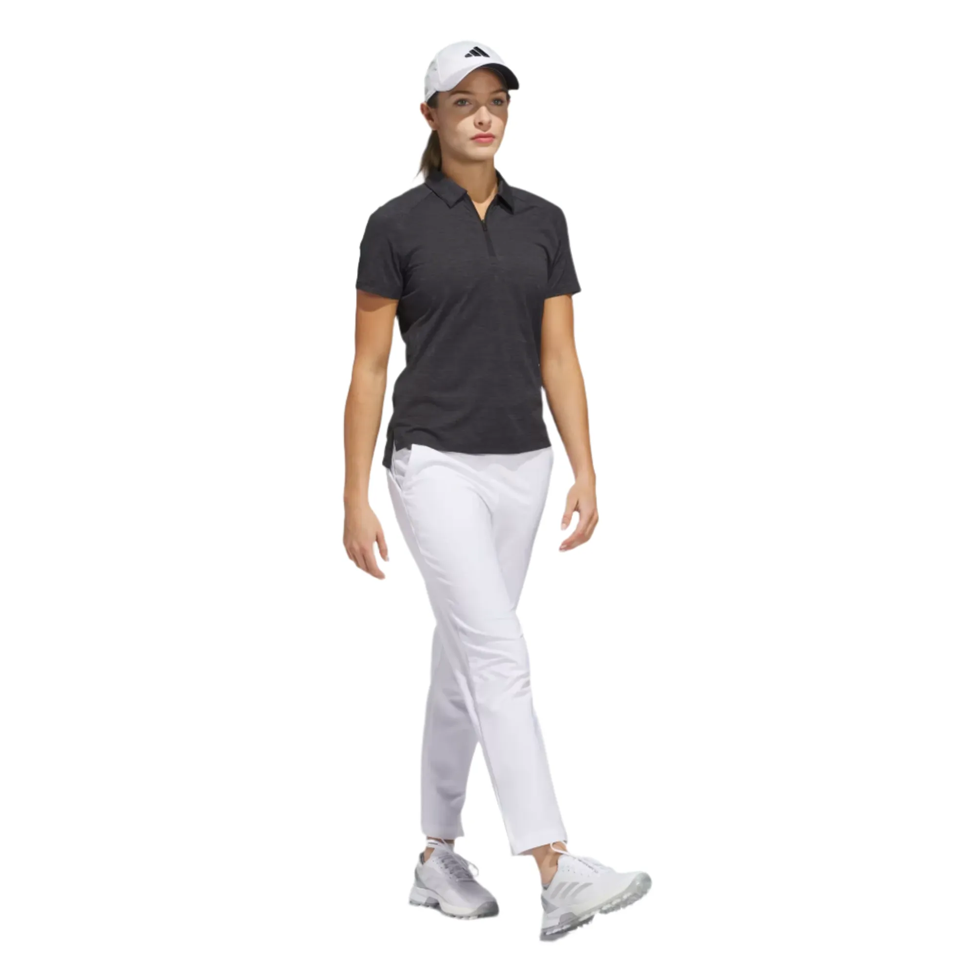 Adidas Ladies Ultimate365 Heathered Twistknit Polo Shirt