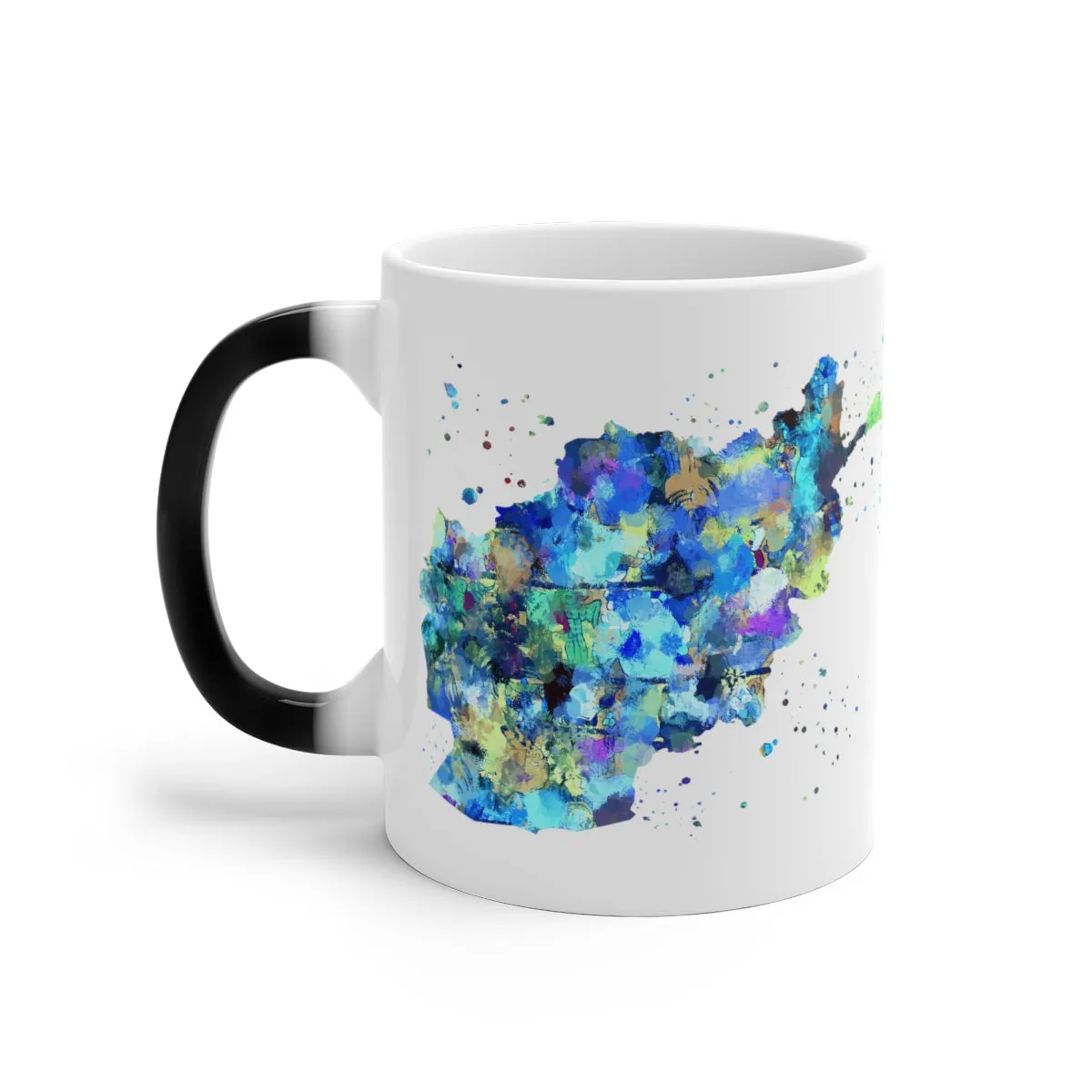 Afghanistan Map Color Changing Mug