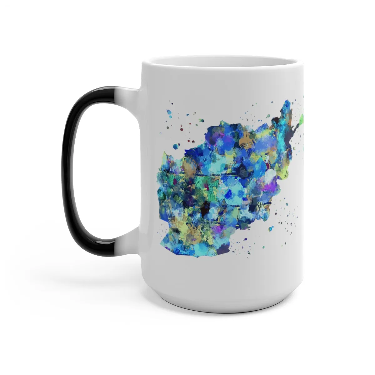 Afghanistan Map Color Changing Mug