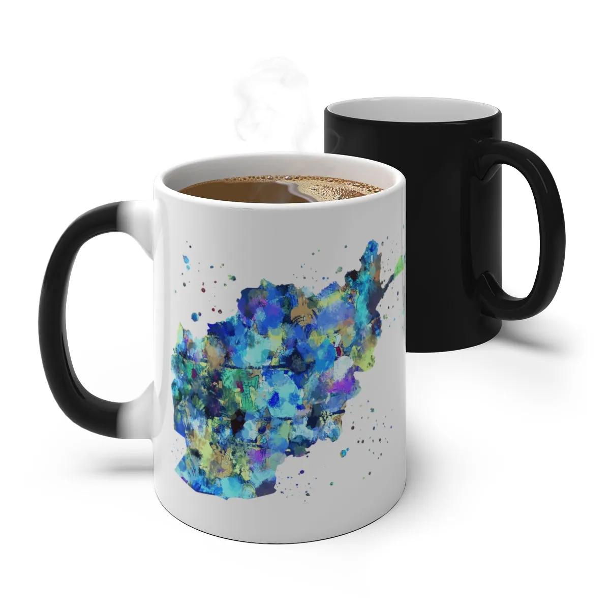 Afghanistan Map Color Changing Mug