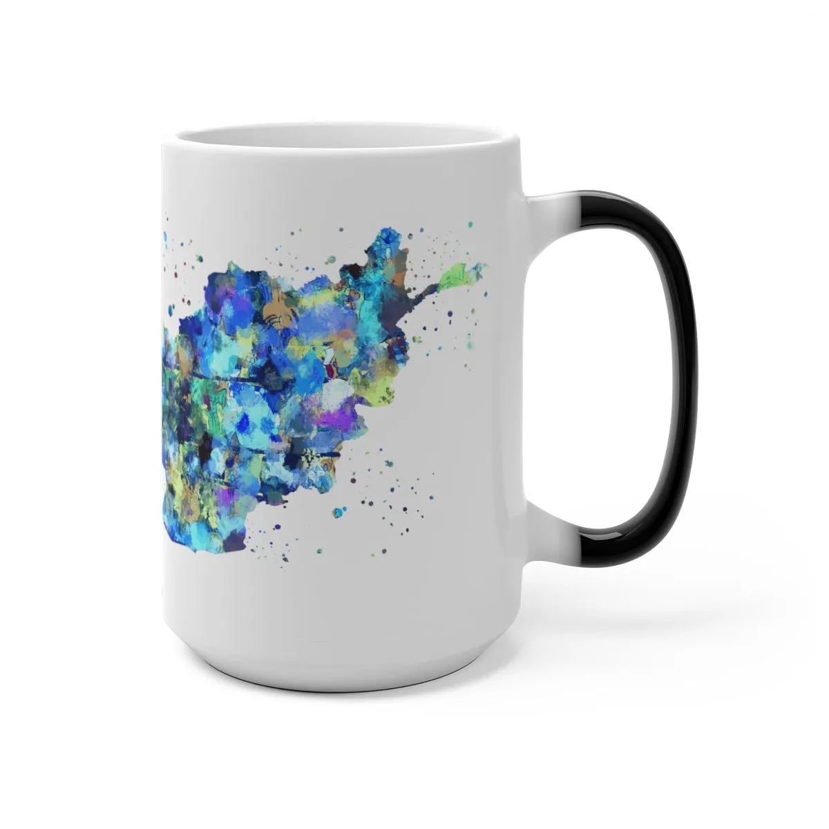 Afghanistan Map Color Changing Mug