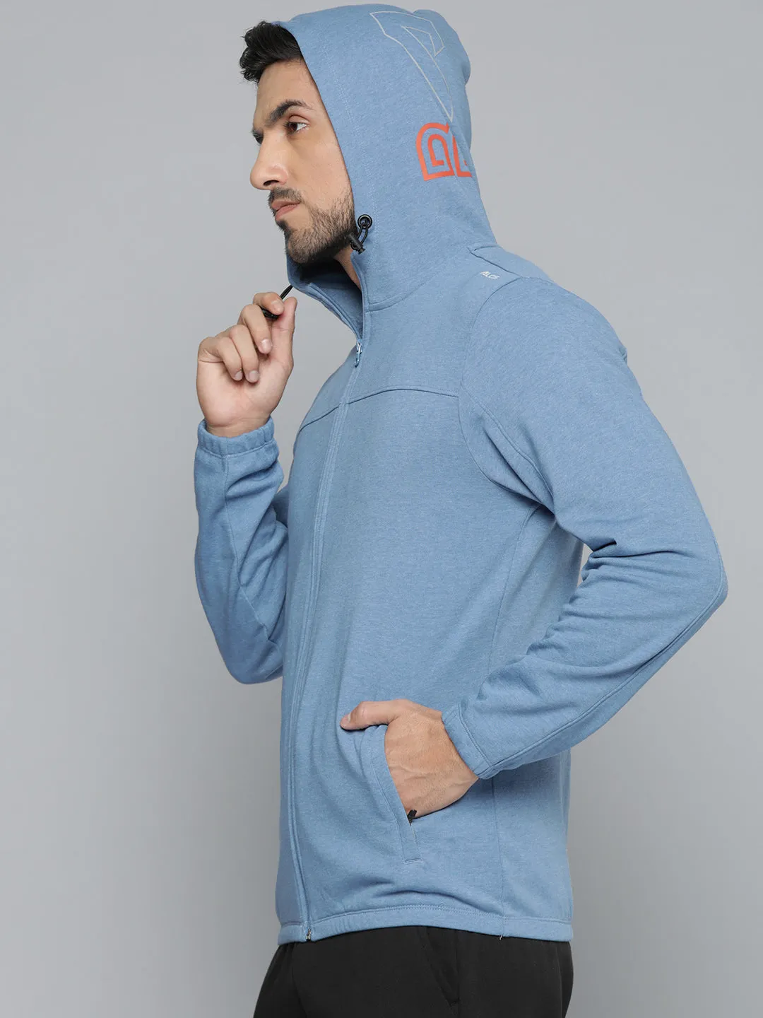 Alcis Men Blue Solid Sweatshirt