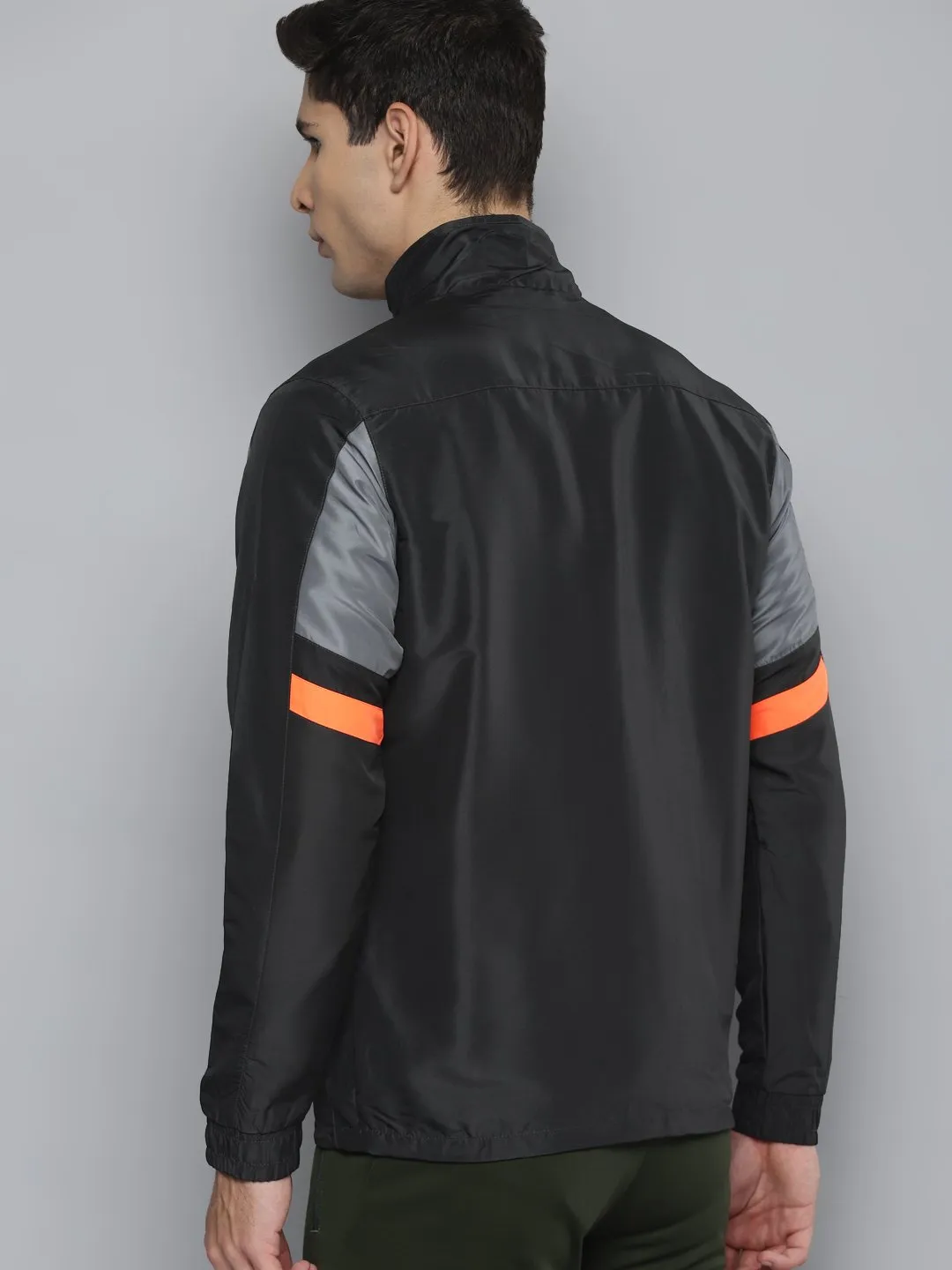 Alcis Men Colorblocked Grey Jacket