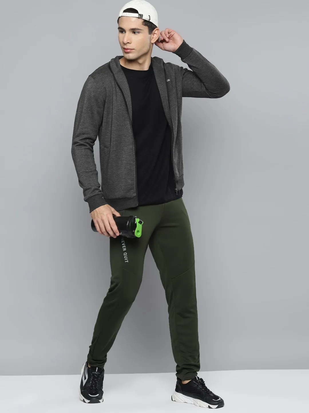 Alcis Men Solid Grey Jacket