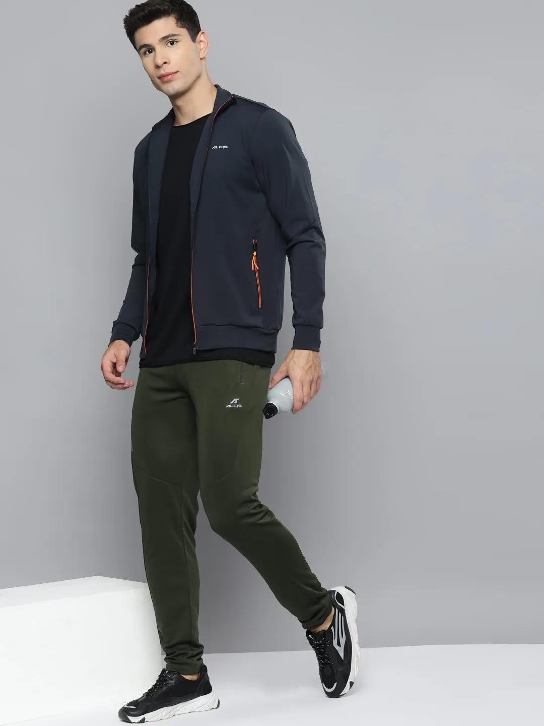 Alcis Men Solid Navy Blue Jacket