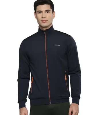 Alcis Men Solid Navy Blue Jacket