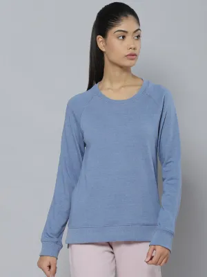 Alcis Women Blue Outdoor Knitted Sweatshirt