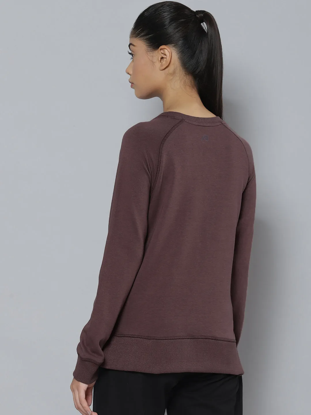 Alcis Women Grey Outdoor Knitted Sweatshirt