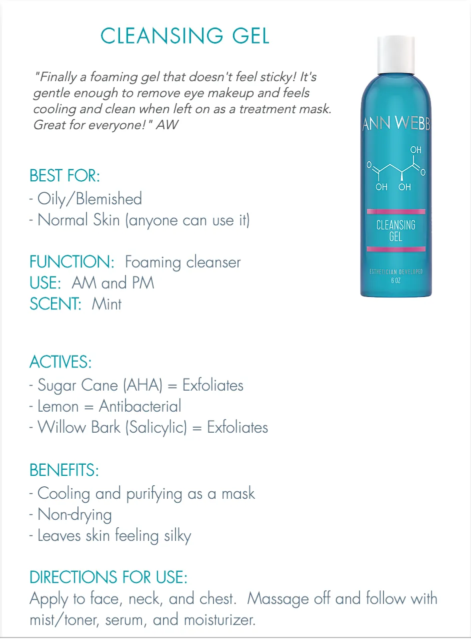 ANN WEBB Cleansing Gel