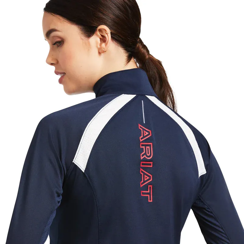 Ariat Sunstopper 2.0 1/4 Zip Base Layer Ladies  Team