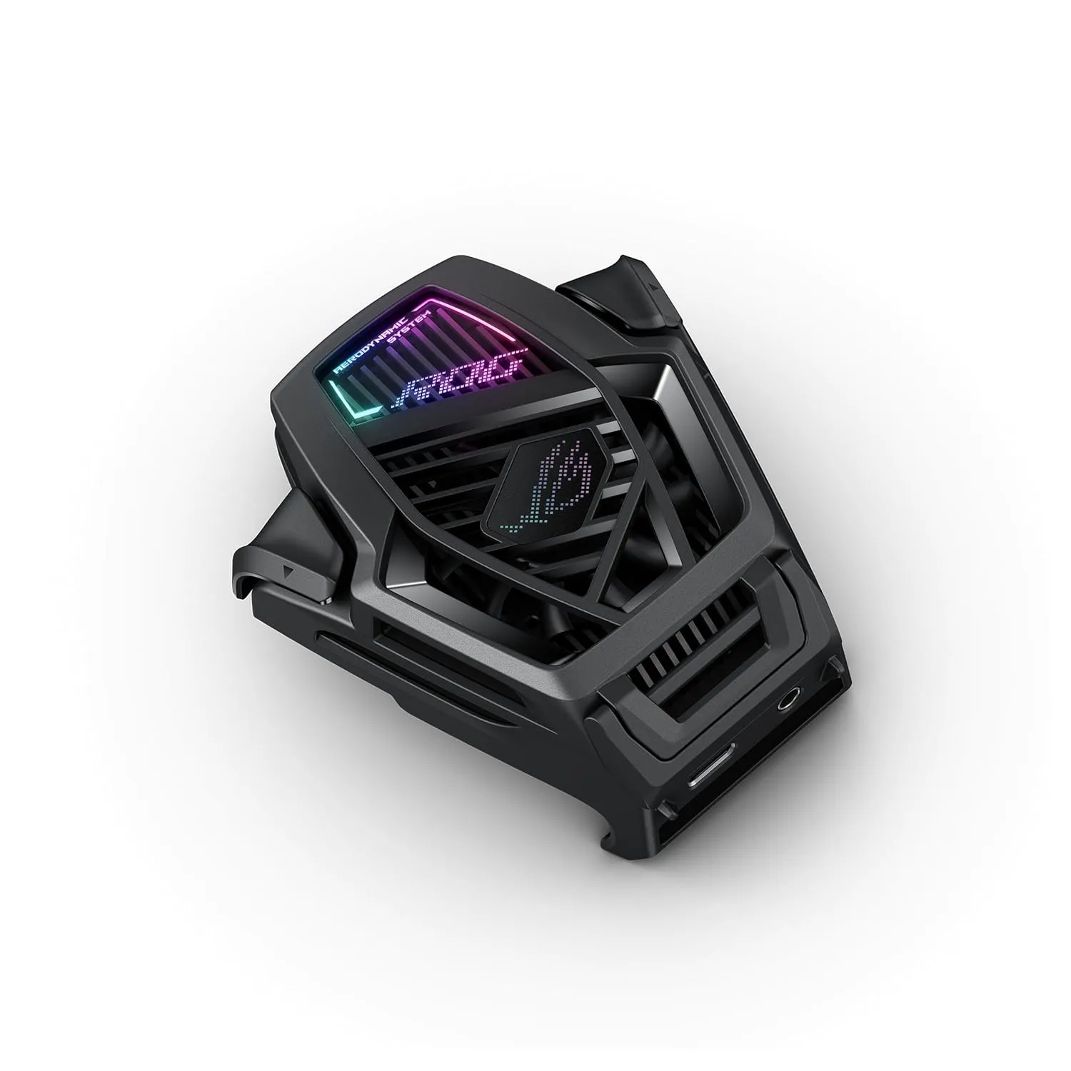 ASUS ROG AeroActive Cooler X 8 Series, Portable Lightweight, Built-in Kickstand, Dual Physical Buttons, 3.5mm Headphone Jack, USB-C® USB 2.0