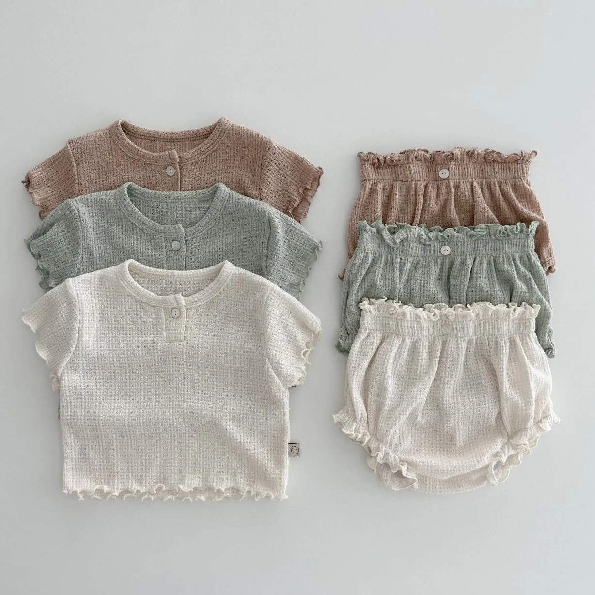 Baby Summer Addie Top and Bloomer Set - Brown