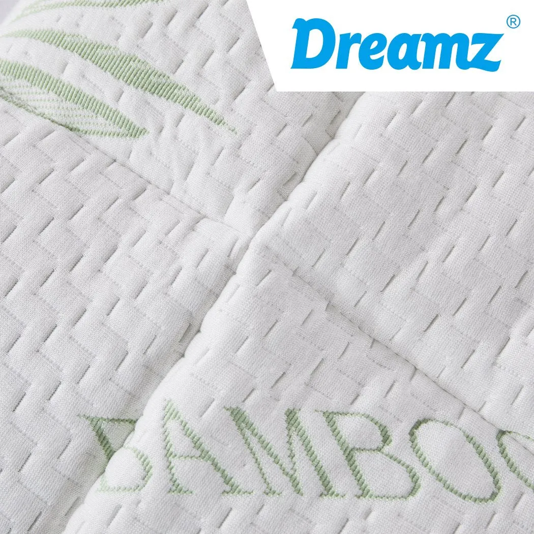 Bamboo Pillowtop Mattress Topper Protector Waterproof Cool Cover Single