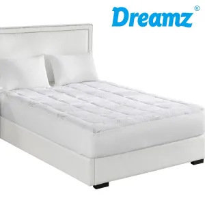 Bamboo Pillowtop Mattress Topper Protector Waterproof Cool Cover Single