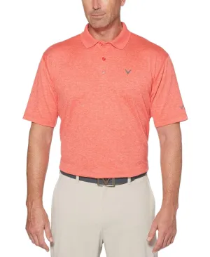 Big & Tall Cooling Heathered Polo With Chevron