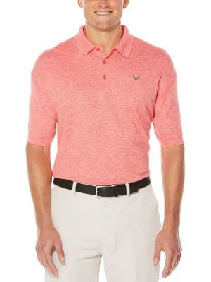 Big & Tall Cooling Heathered Polo With Chevron
