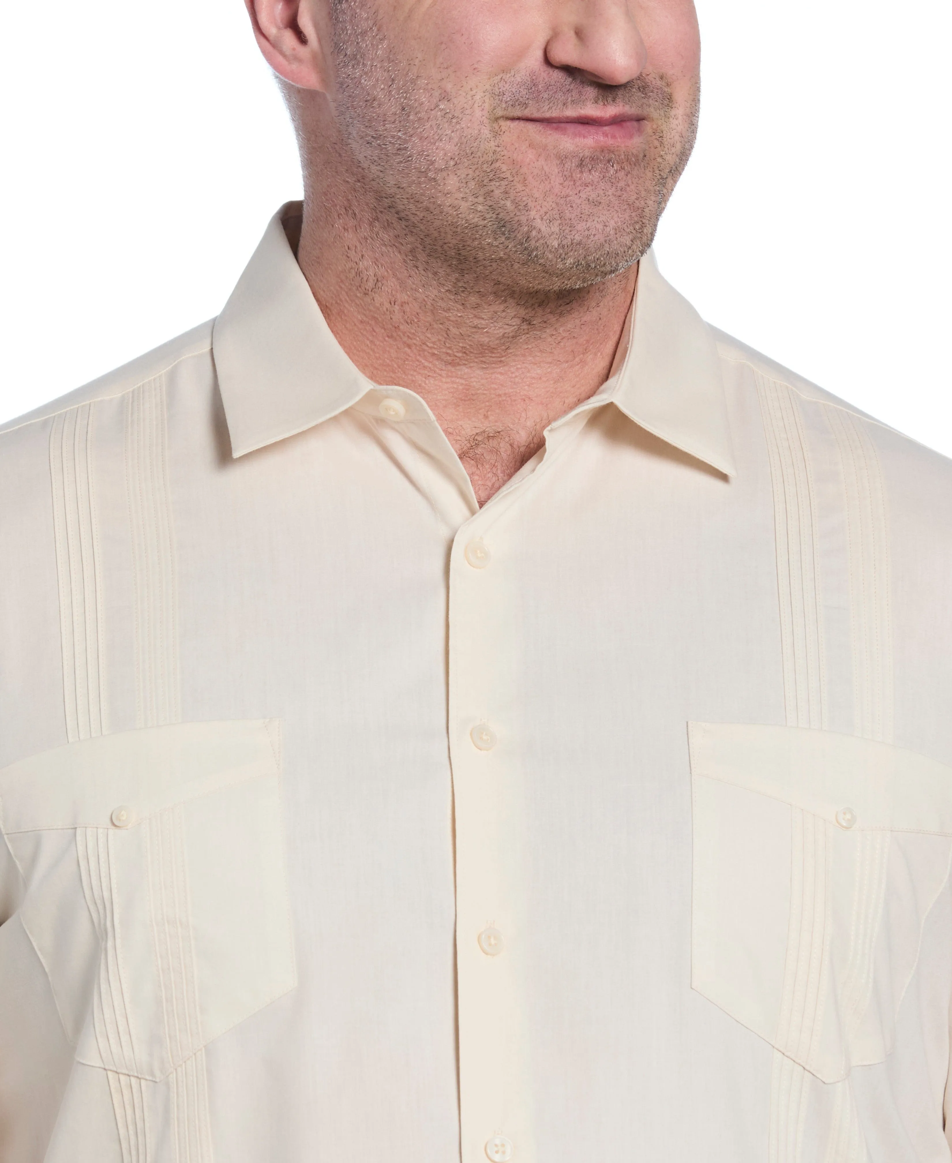 Big & Tall Four Pocket Guayabera Shirt