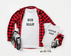 Big Man Little Man Matching Father and Son Shirts | Daddy and Baby Matching Outfit