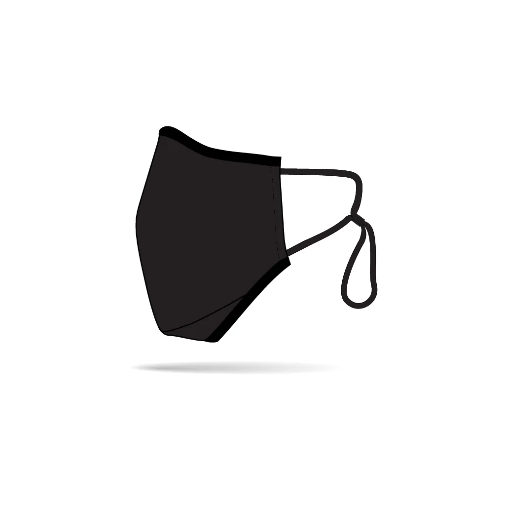 Black Anti-Bacterial Reusable Mask 5 Pack