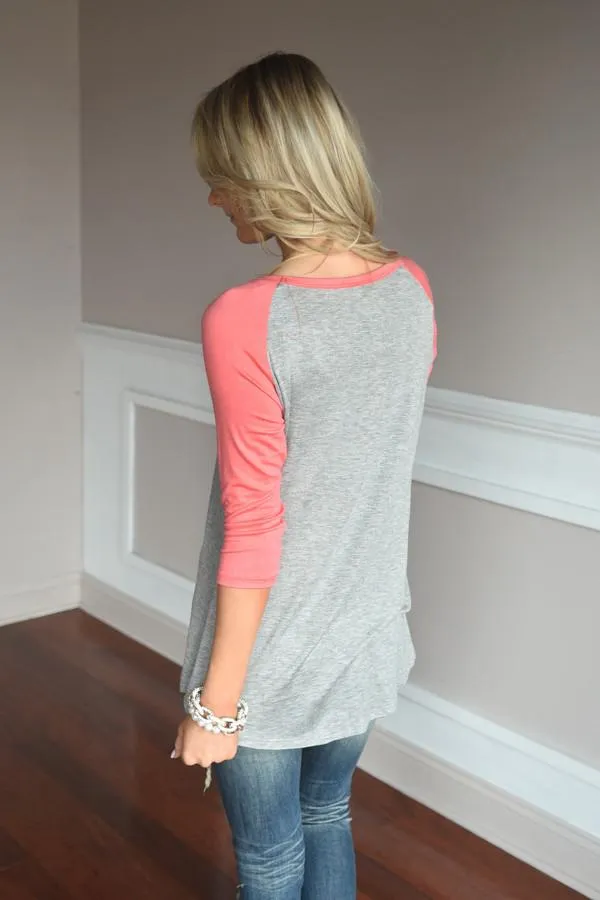 Blessed Tee ~ Coral