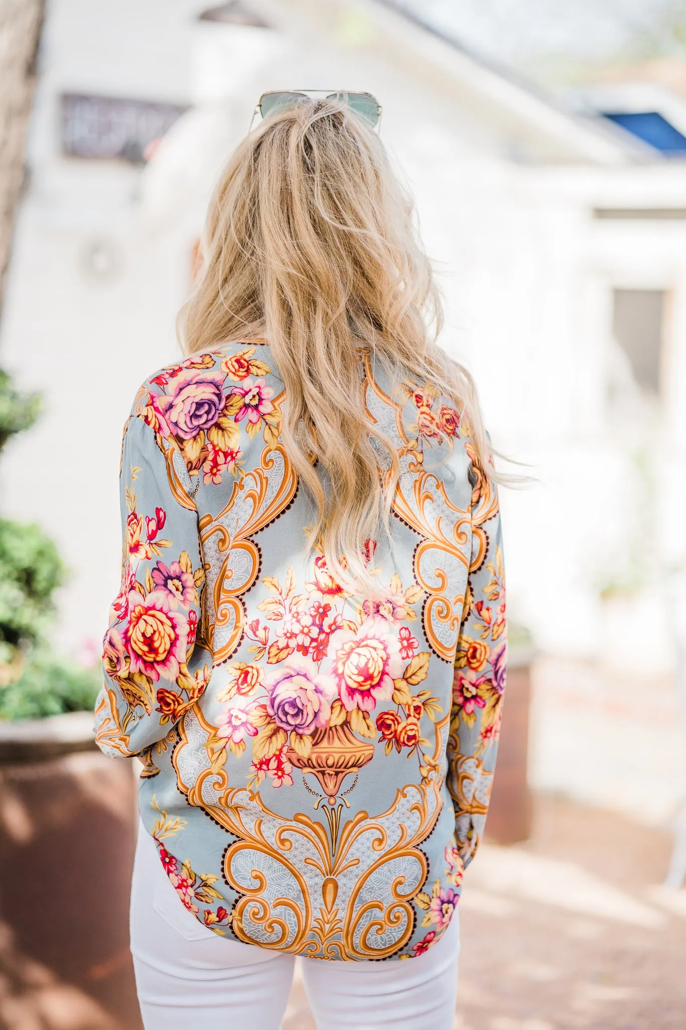 Blouse, Gianni Print, Size Small, SALE!