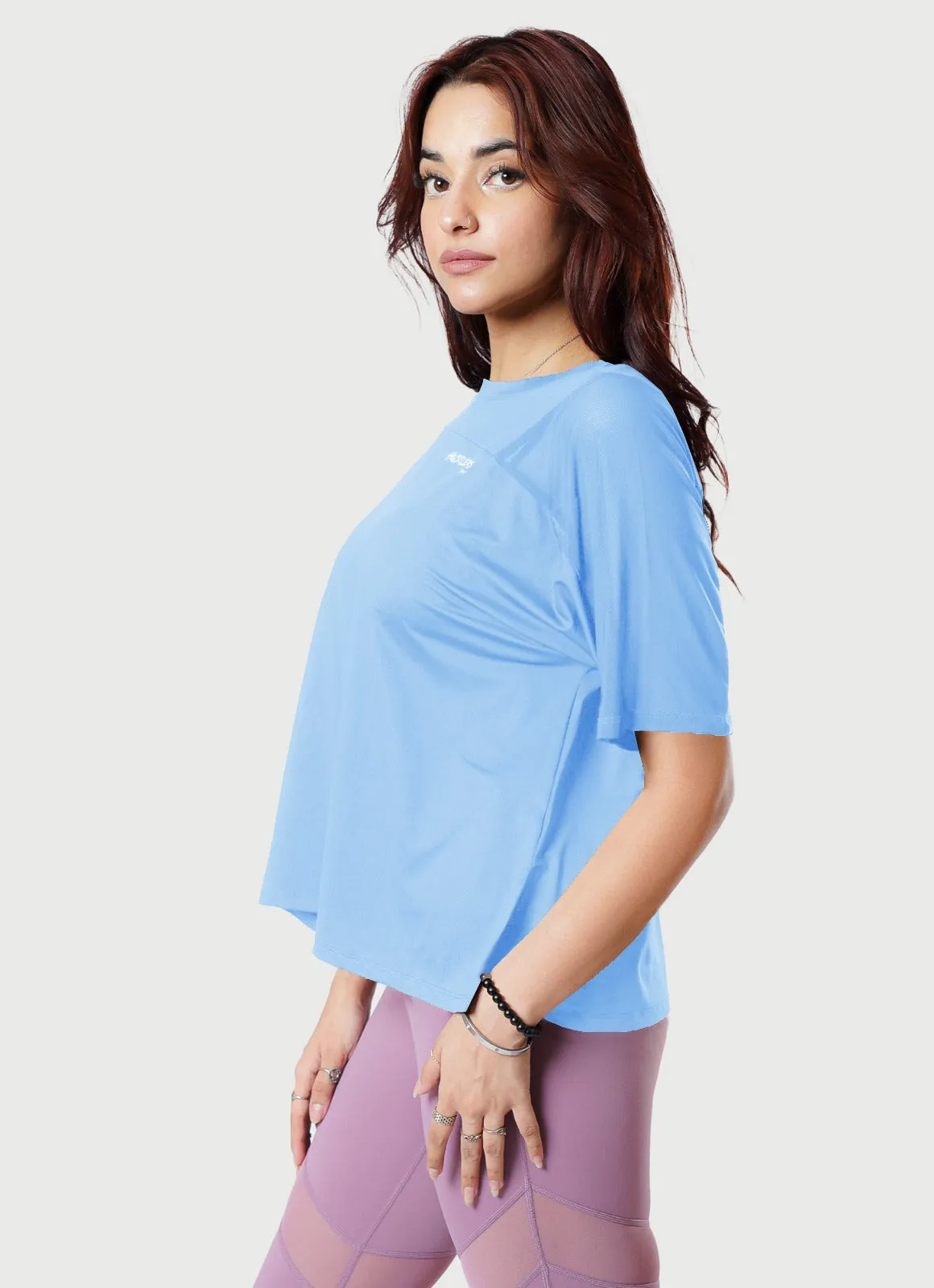 Breeze T-Shirt With Mesh - Sky Blue