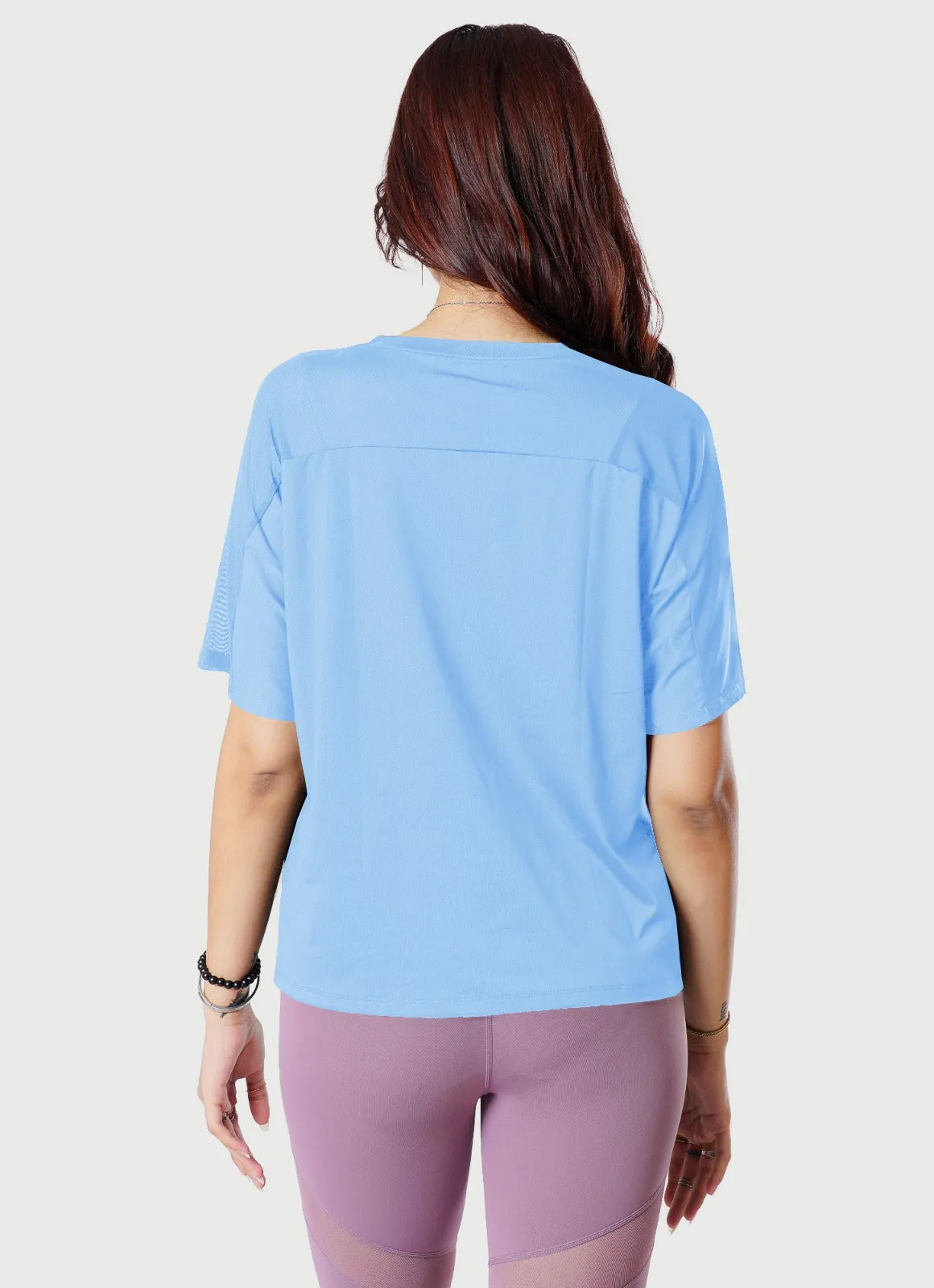 Breeze T-Shirt With Mesh - Sky Blue