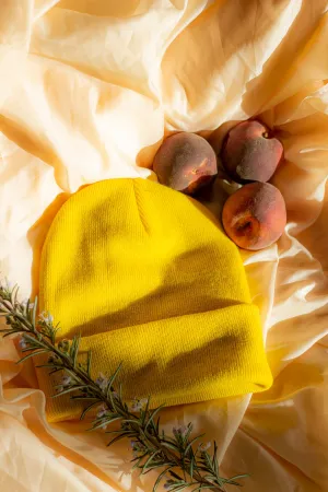 Bright Yellow Beanie Hat