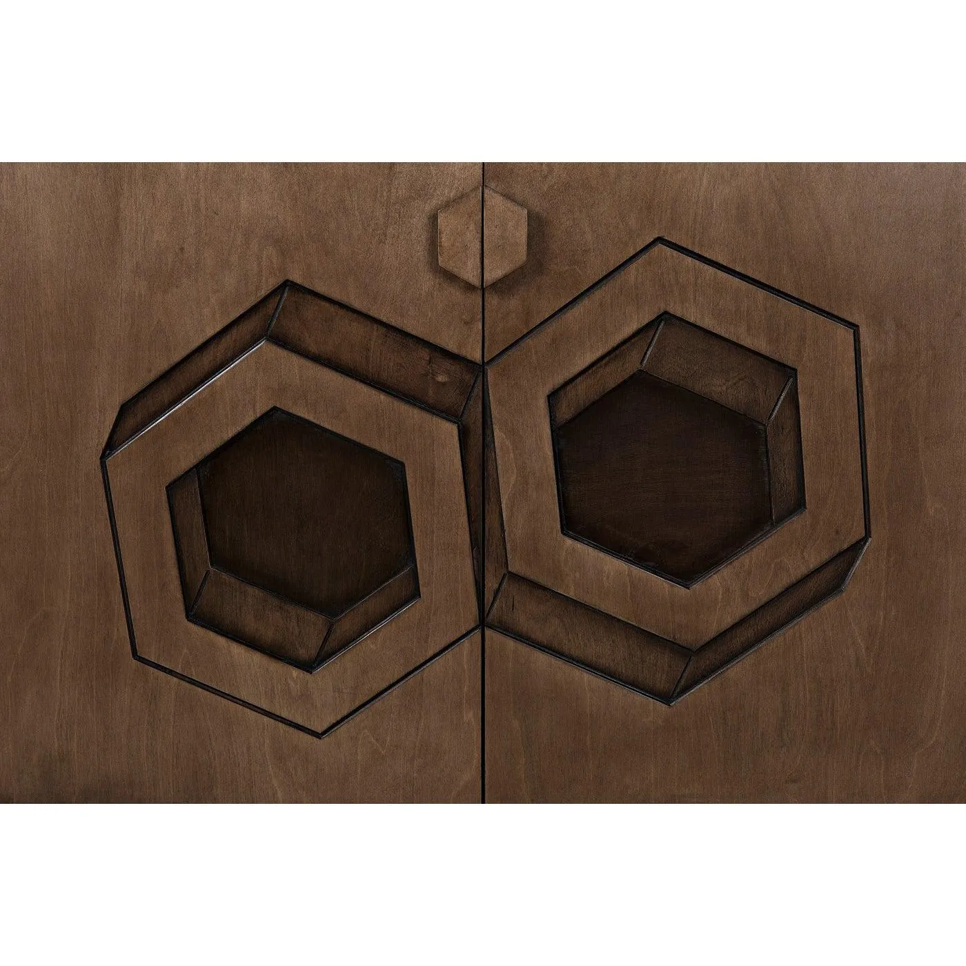 Bryony Cabinet, Walnut Base/Birch Plywood Veneer - 48x21x30