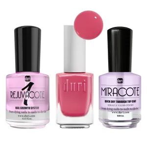 Bubblegum Pink Strengthening Nail Polish Travel Set