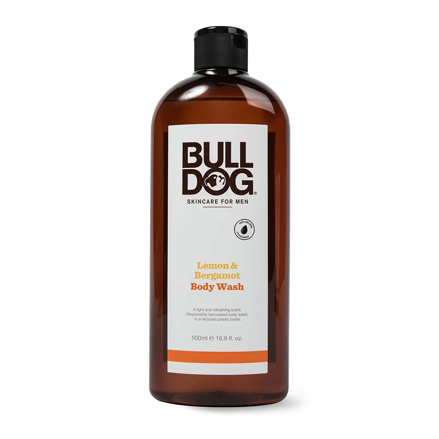 Bulldog Mens Skincare and Grooming Body Wash, Peppermint and Eucalyptus, 16.9 Fl Oz