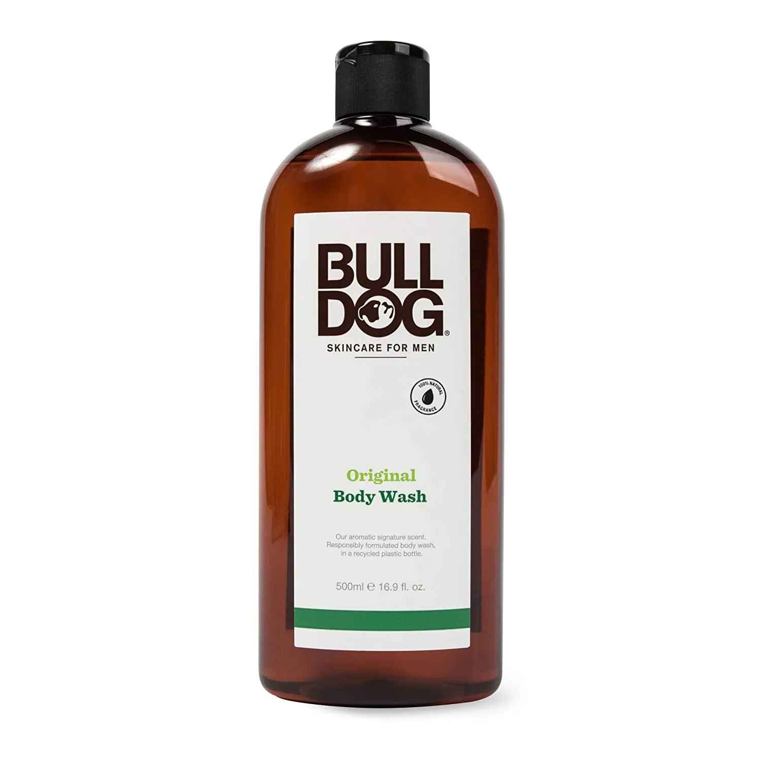Bulldog Mens Skincare and Grooming Body Wash, Peppermint and Eucalyptus, 16.9 Fl Oz