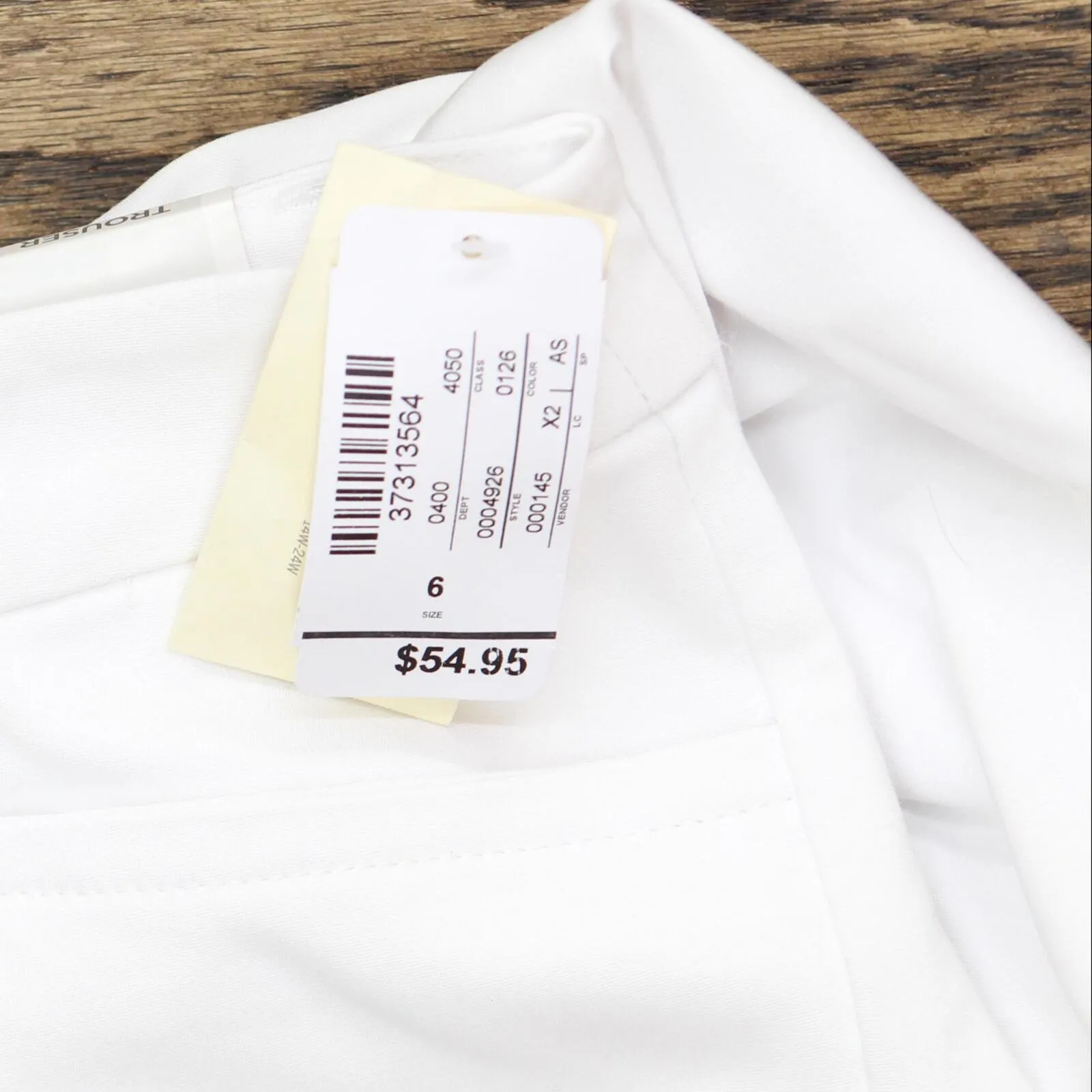 Christopher & Banks Womens Shaped Fit Mid-Rise Stretch Dress Pants White 6
