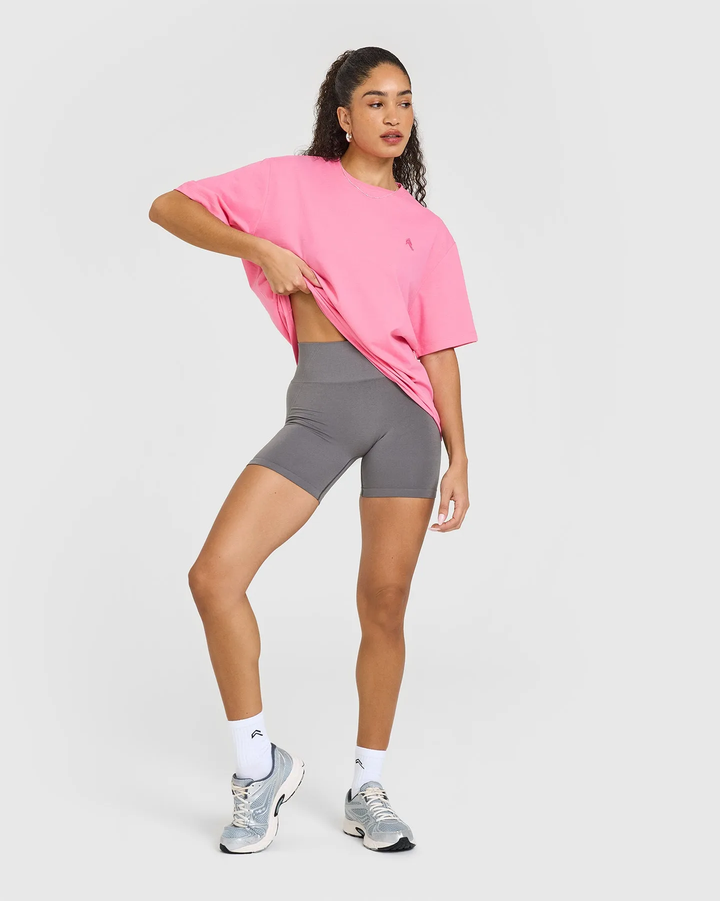 Classic Oversized Lightweight T-Shirt | Peony Pink