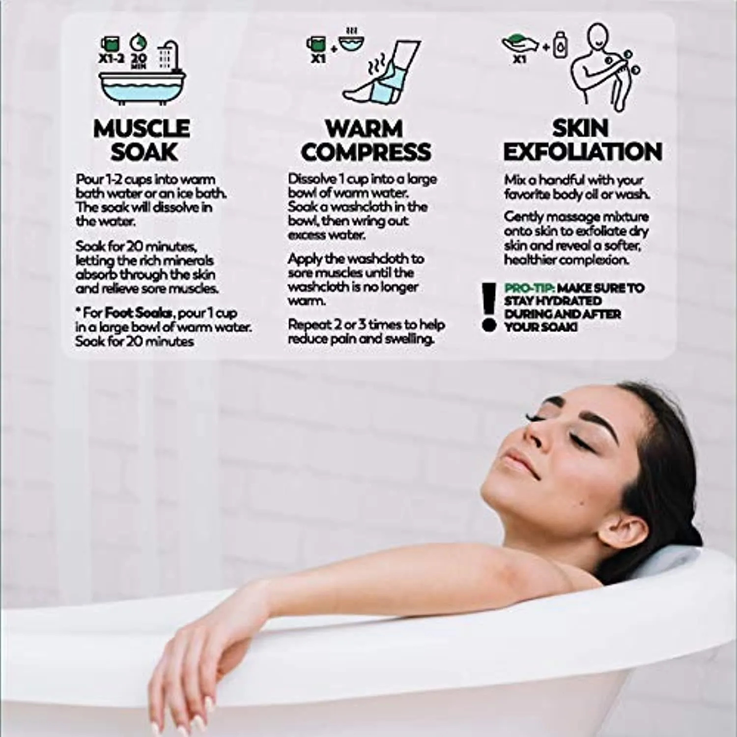 Coach Soak: Muscle Recovery Bath Soak - Natural Magnesium Muscle Relief & Joint Soother - 21 Minerals, Essential Oils & Dead Sea Salt - Absorbs Faster Than Epsom Salt for Soaking (Eucalyptus Tea Tree)