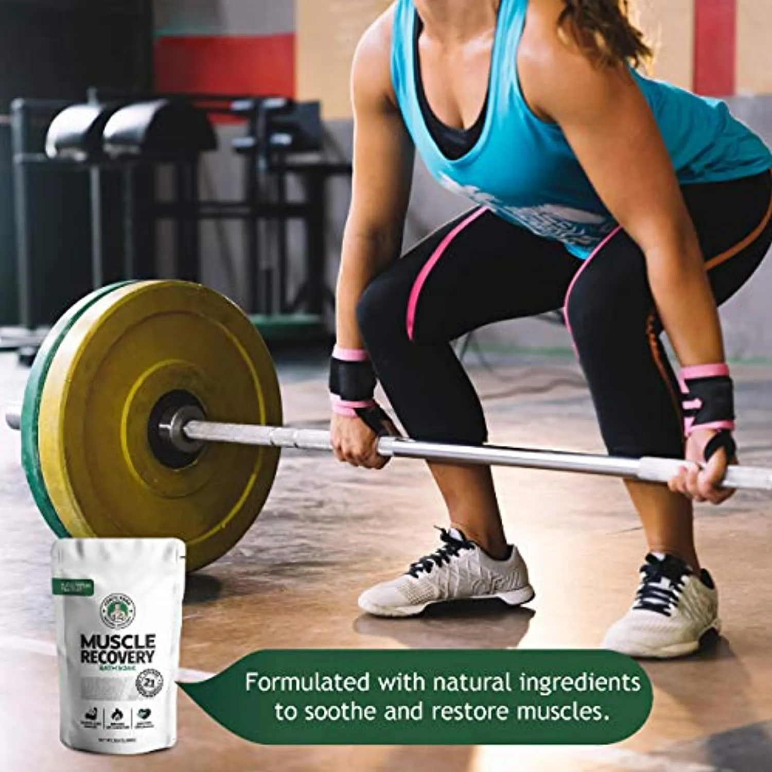 Coach Soak: Muscle Recovery Bath Soak - Natural Magnesium Muscle Relief & Joint Soother - 21 Minerals, Essential Oils & Dead Sea Salt - Absorbs Faster Than Epsom Salt for Soaking (Eucalyptus Tea Tree)