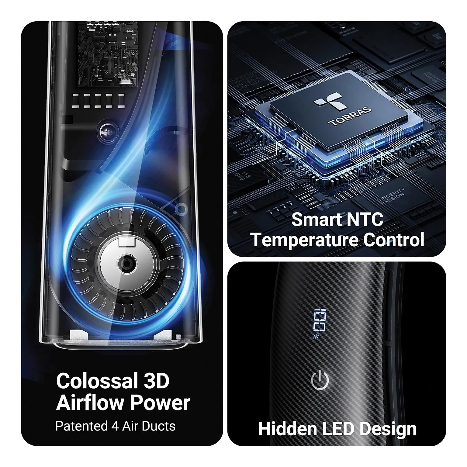 COOLIFY 2 Limited Edition Personal Bladeless 5,000 mAh Rechargeable A/C & Heater, 5-Speed