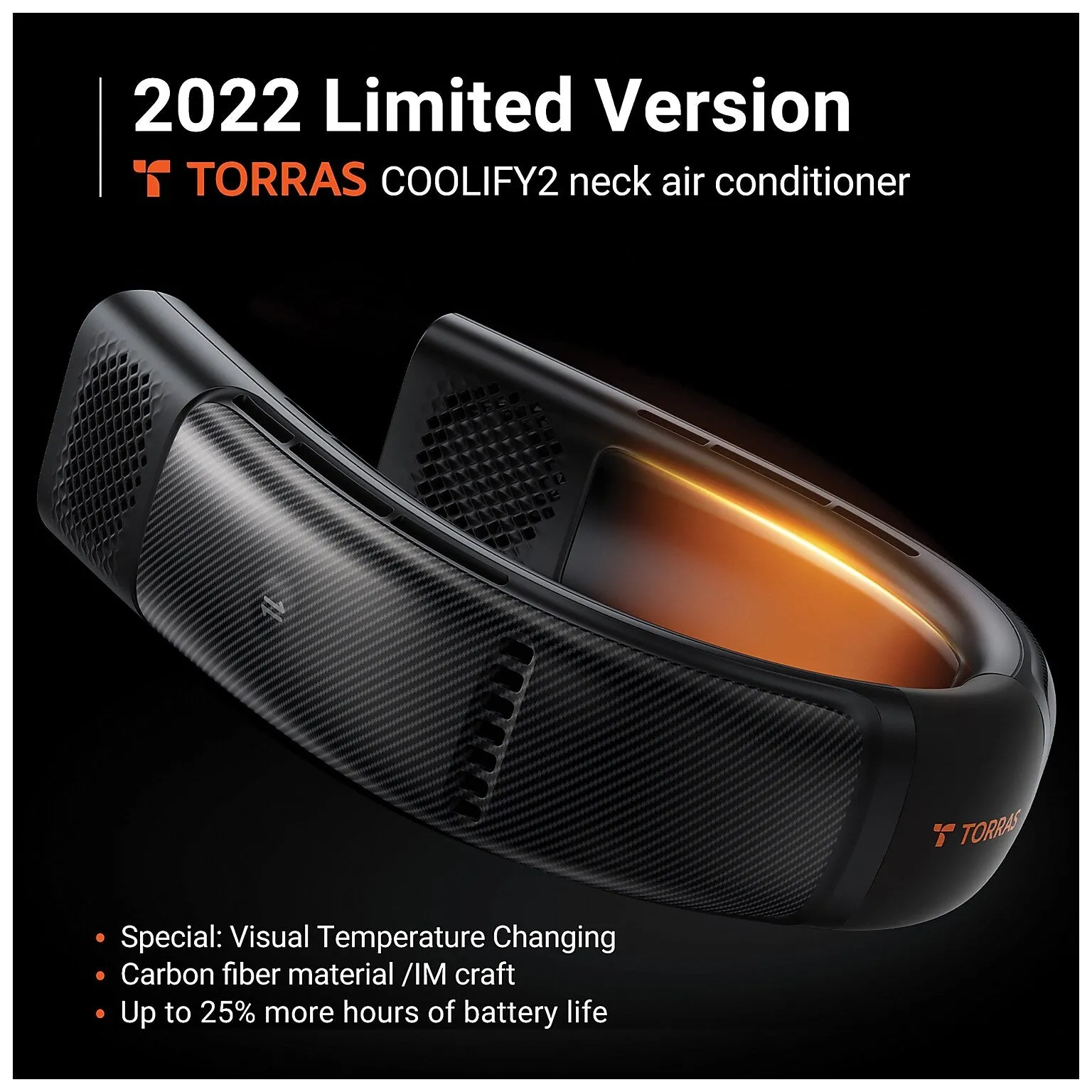 COOLIFY 2 Limited Edition Personal Bladeless 5,000 mAh Rechargeable A/C & Heater, 5-Speed