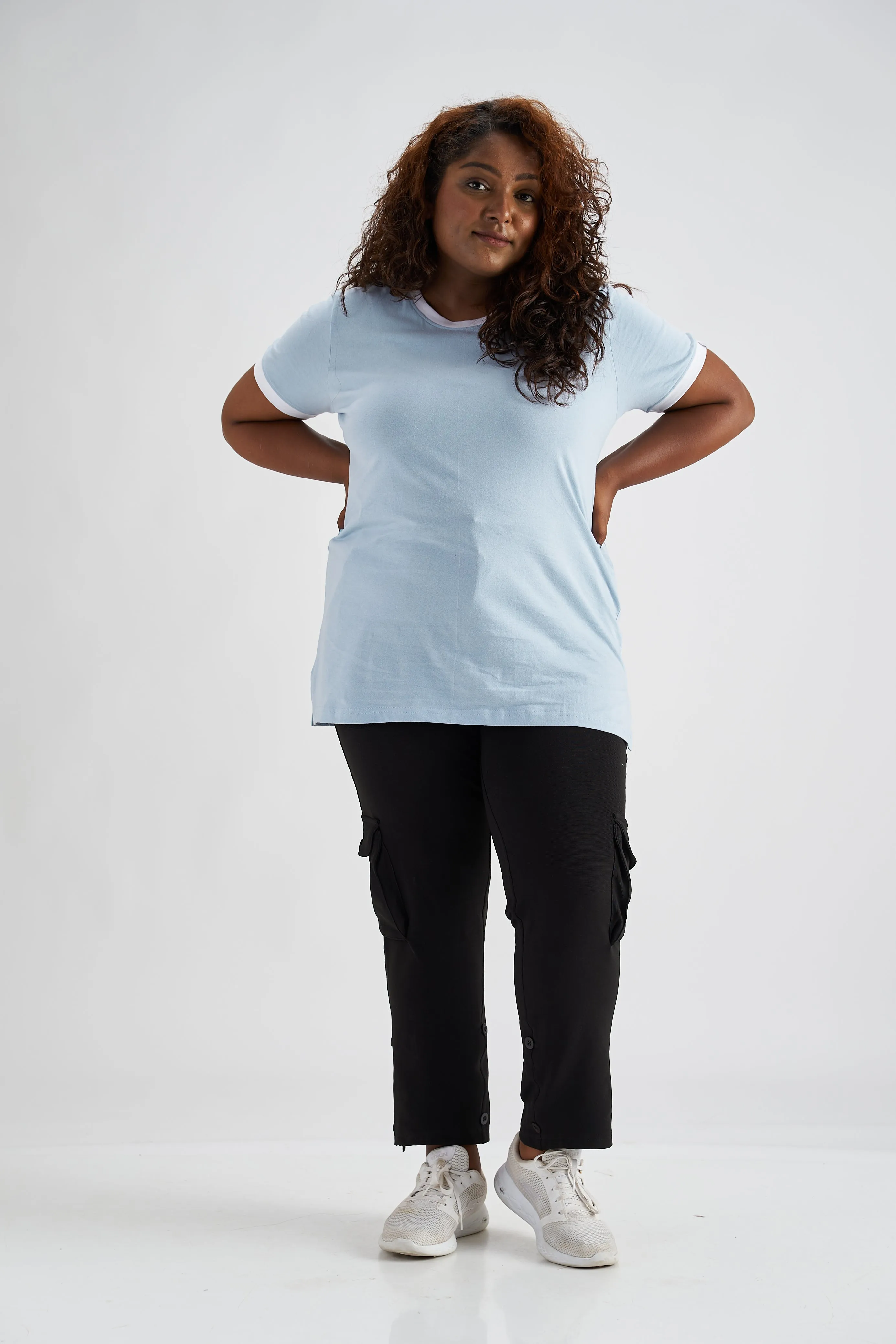 Daily Crew Tee: Light Blue