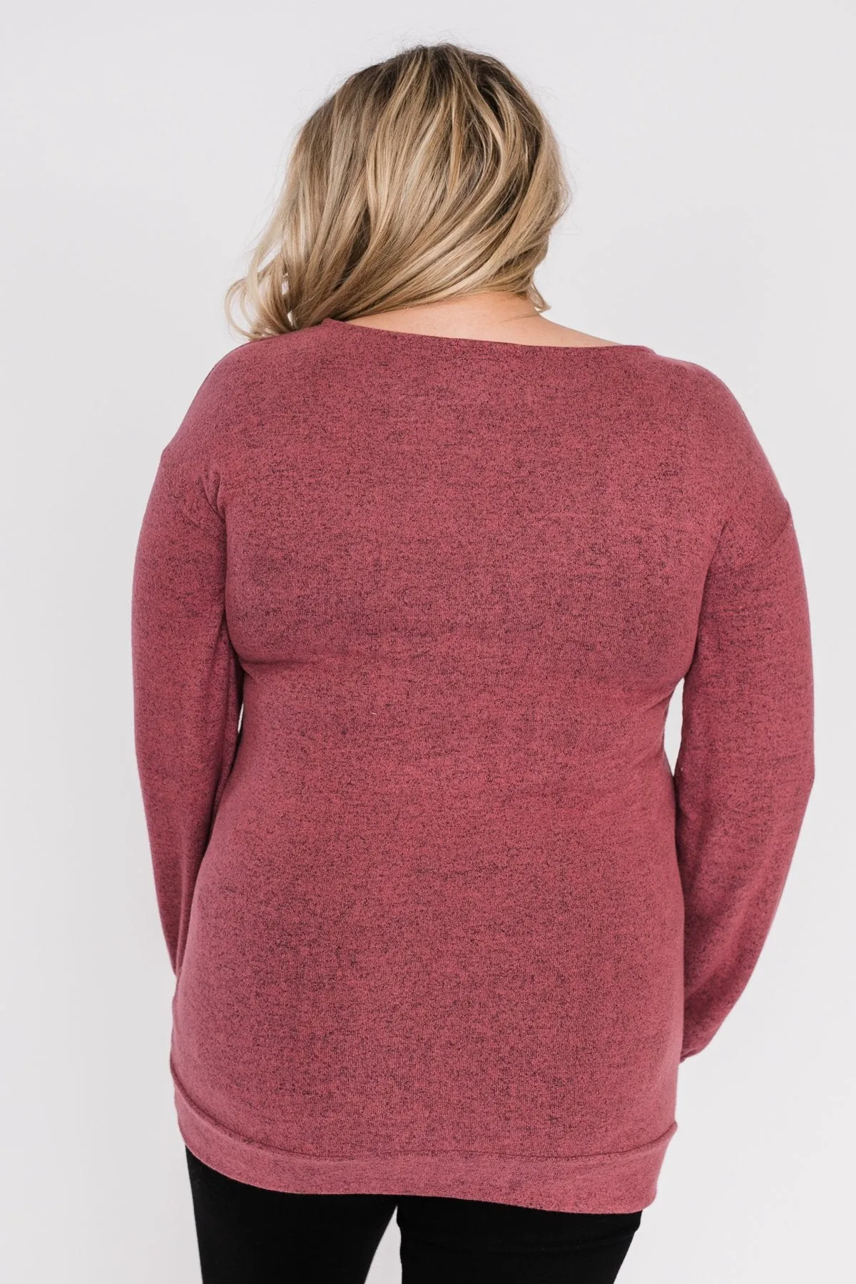 Dance The Day Away Criss Cross Top- Mauve