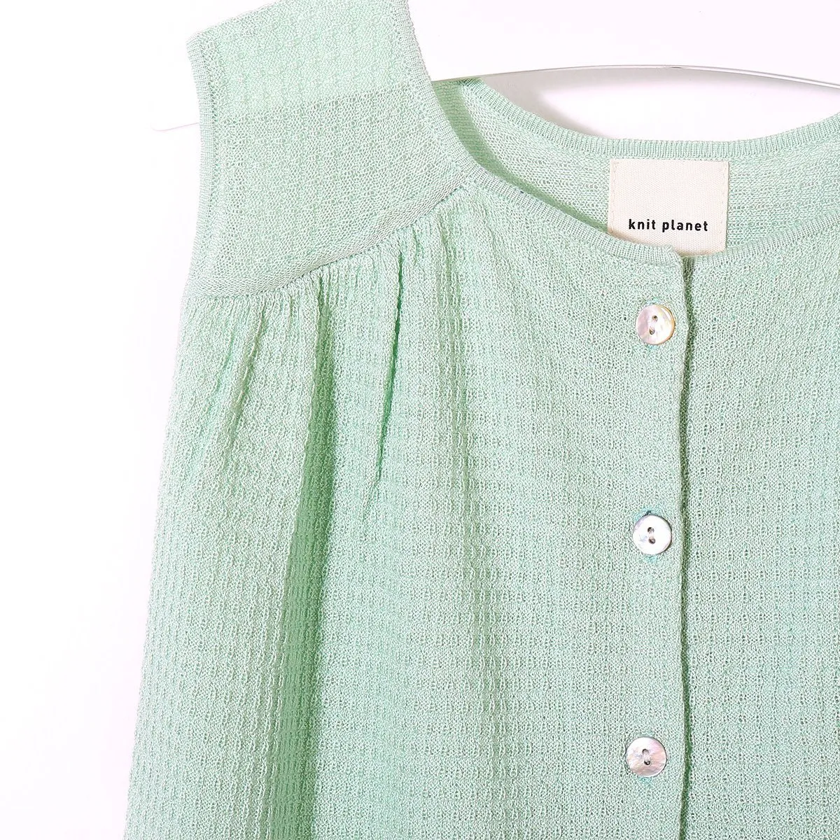 Daydream Waffle Blouse (Mint)