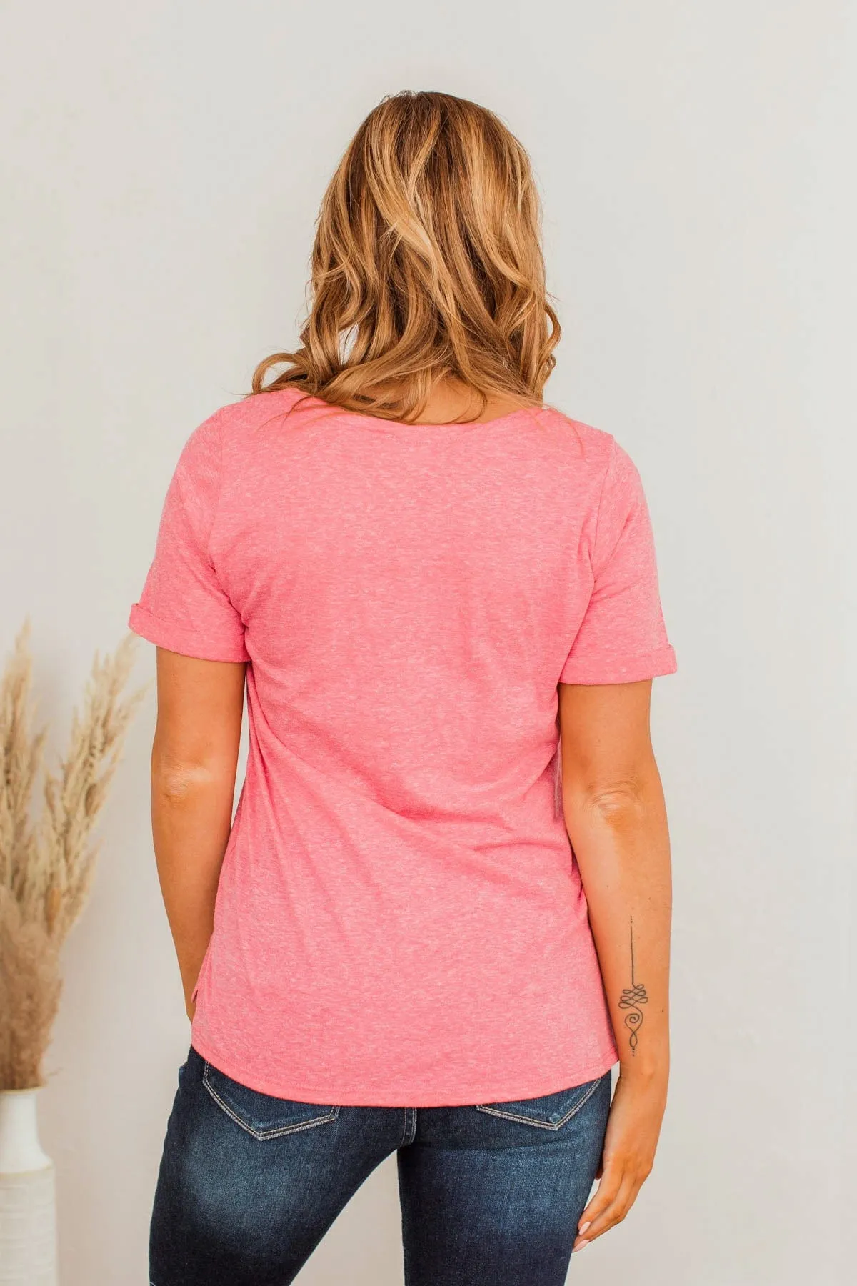 Do My Own Thing Tee- Dark Pink