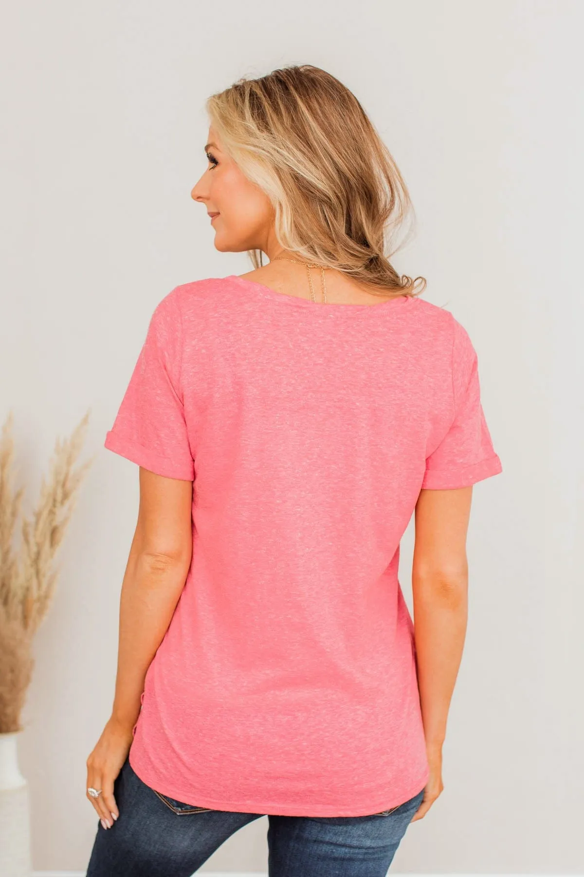 Do My Own Thing Tee- Dark Pink