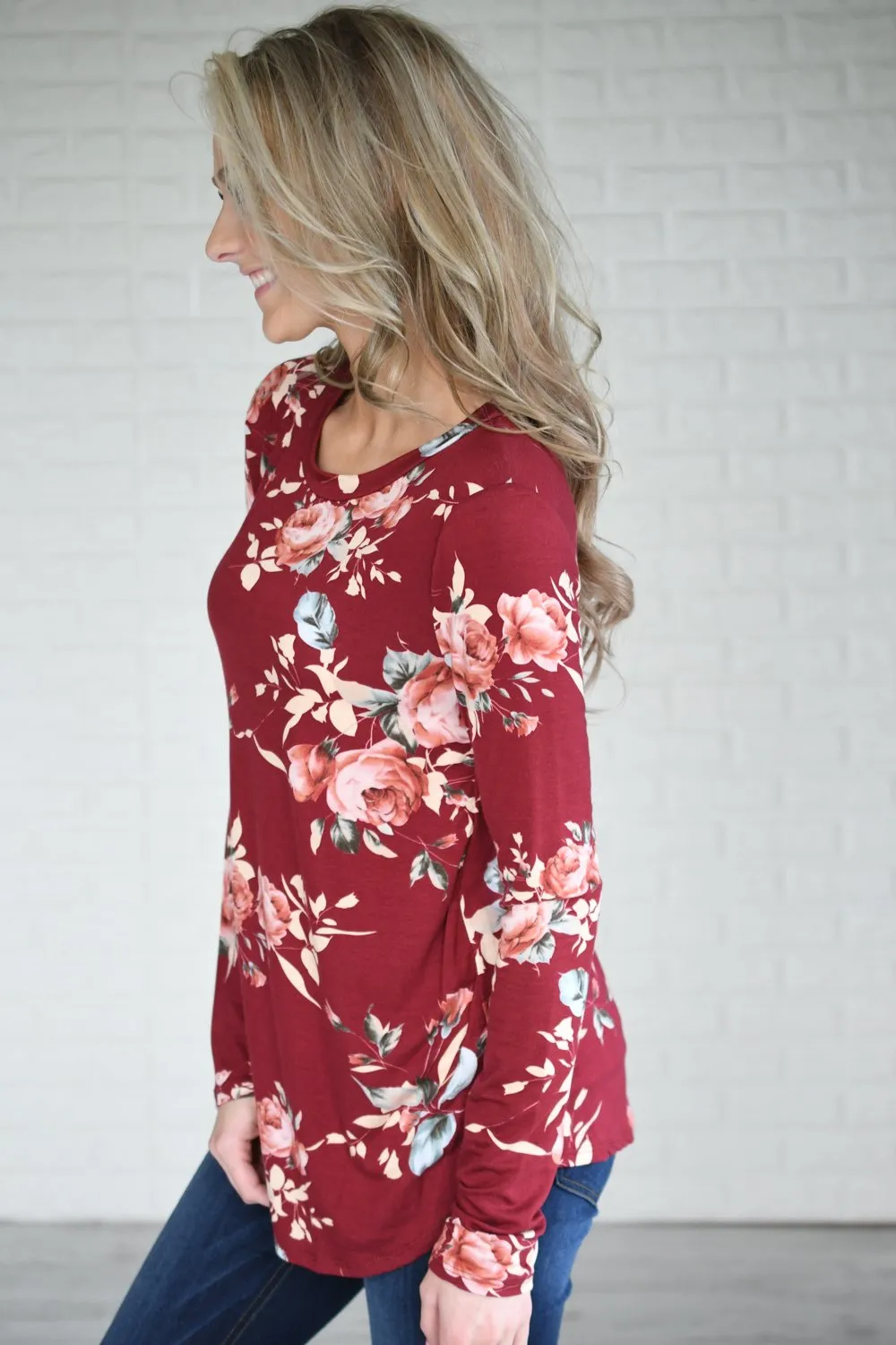 Don't You Remember Floral Top