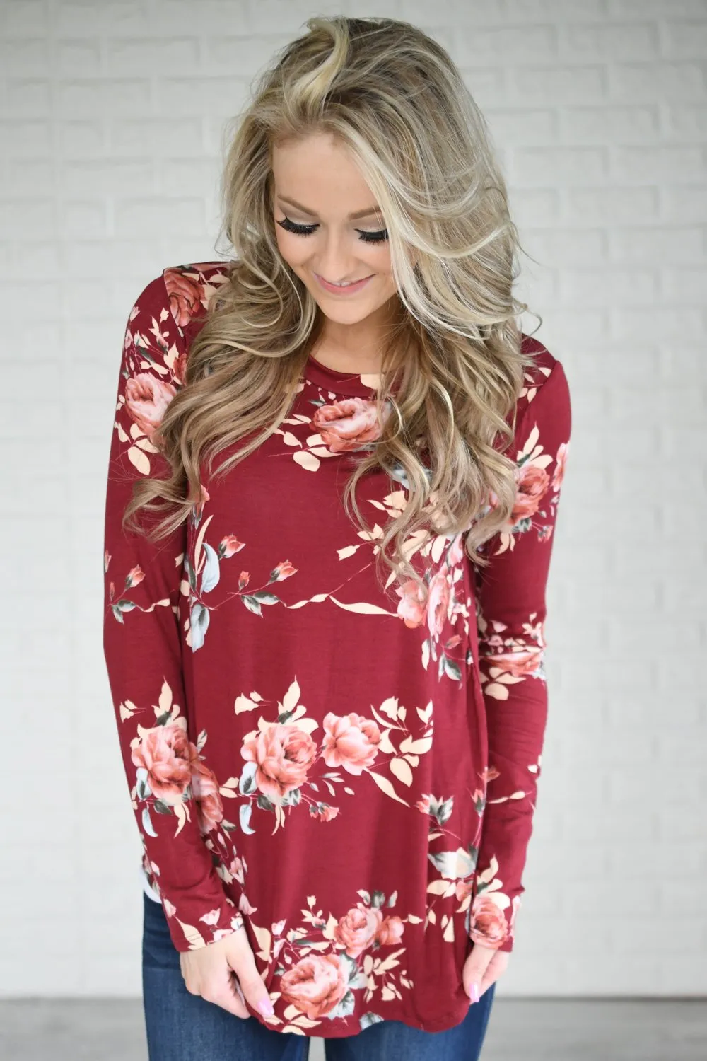 Don't You Remember Floral Top