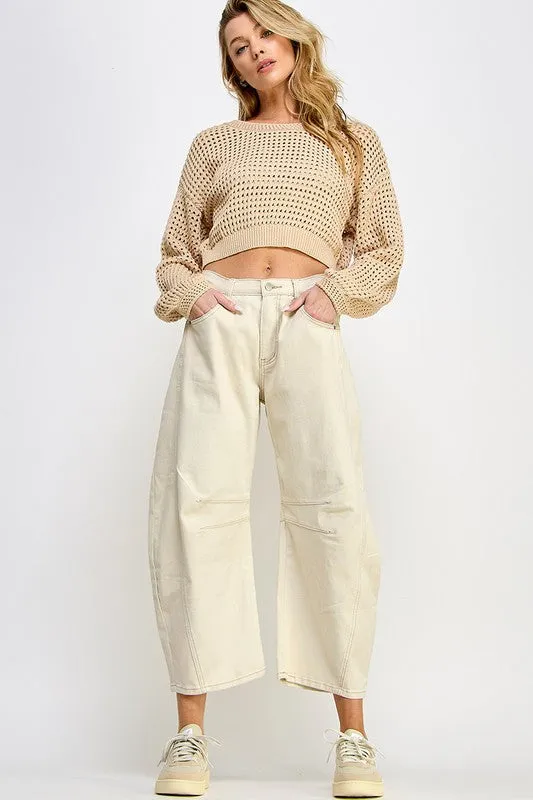 Emily Crochet Sweater Top