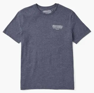 Fair Harbor Kismet Tee - Heather Navy Bronco