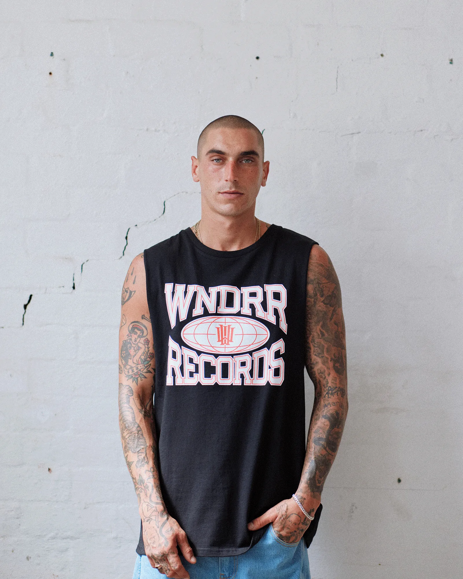 FIEND MUSCLE TOP - BLACK
